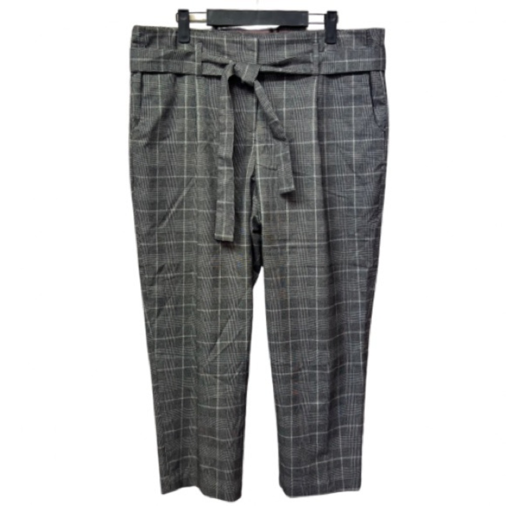 Carolina Belle Grey Plain Tie Waist Pants - Women's Size 14